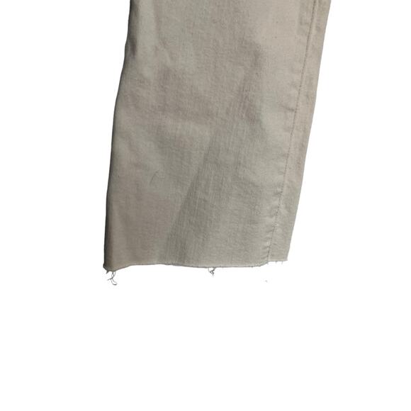 Sanctuary Connector Kick Flared Crop Jeans Salt Cream Ecru Bootcut Pants Size 28 - Picture 6 of 11